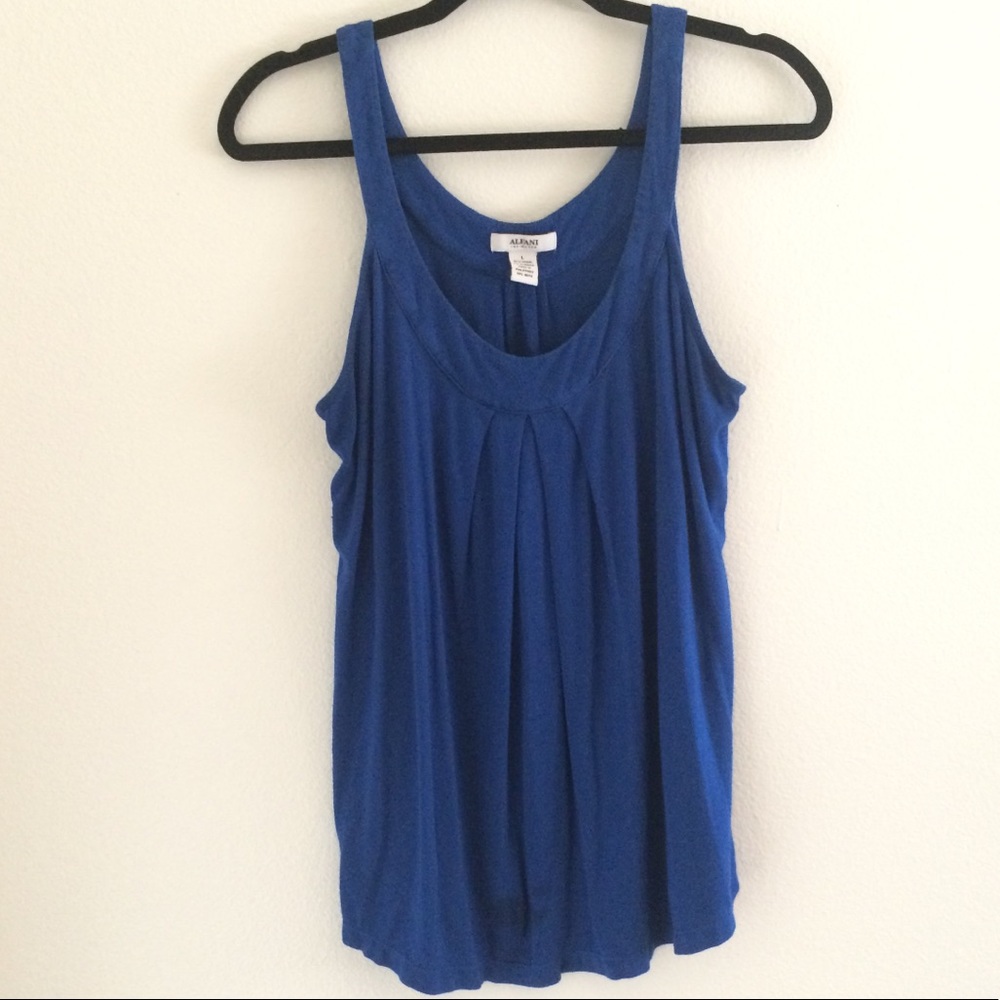 Lightly Used Blue V-neck Tank Top
